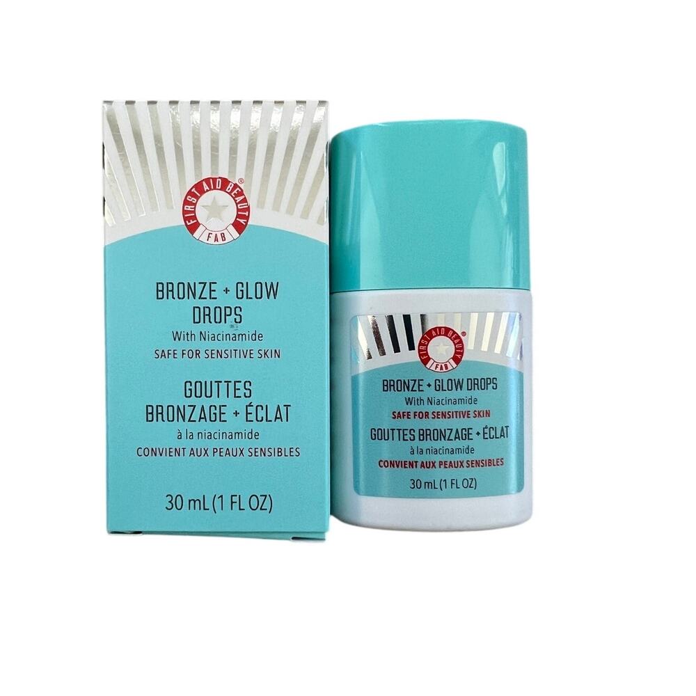 First Aid Beauty Bronze Glow Drops Niacinamide Full Size 30ml 1 Fl Oz NEW